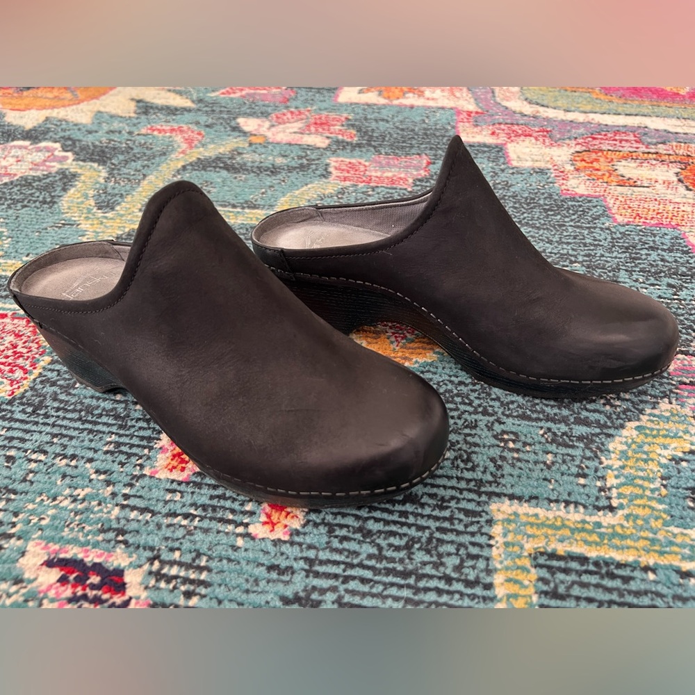 Dansko Melody slip on mule Black size 39